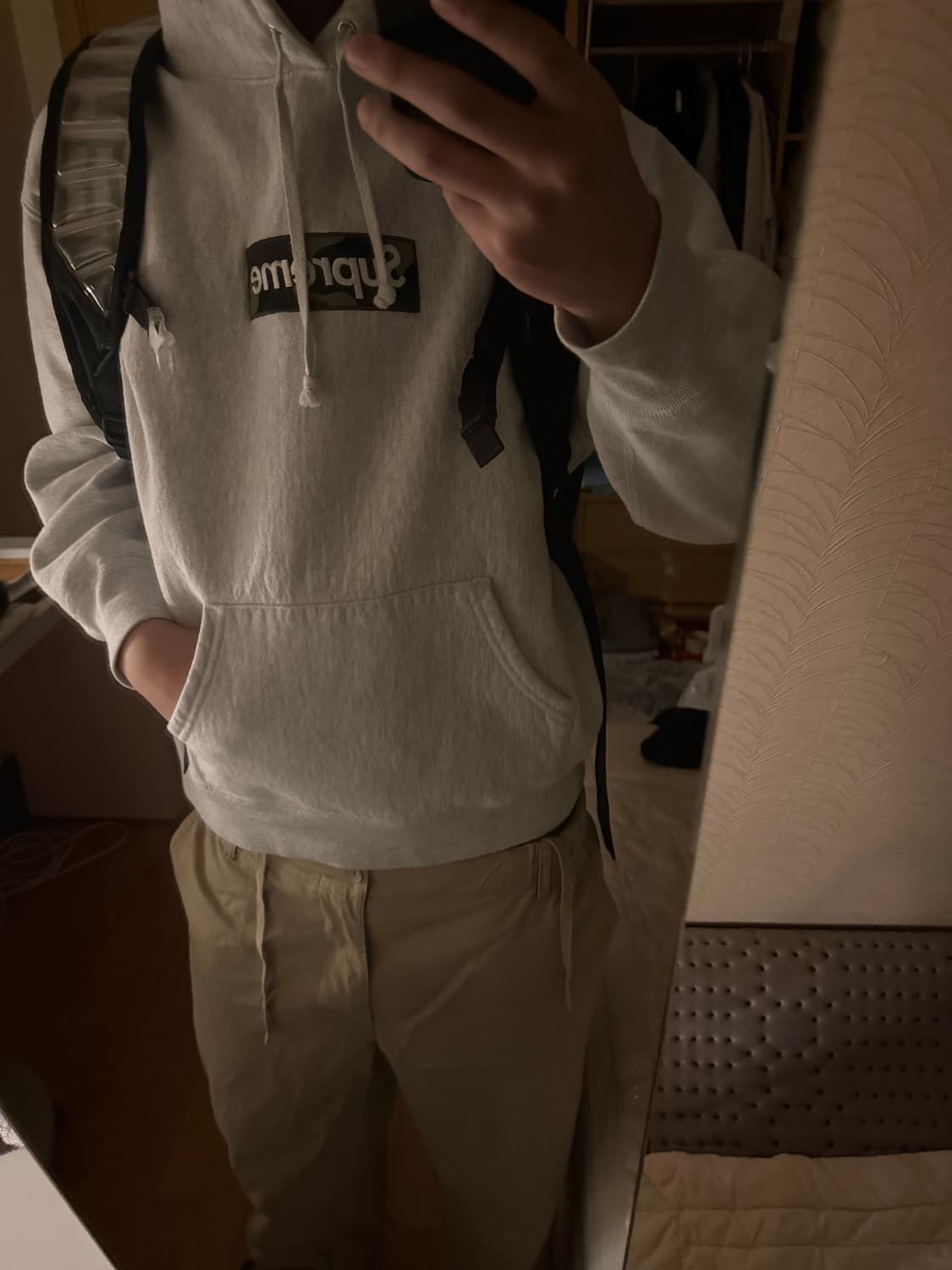 슈프림 카모 박스로고 후드티 상품이미지1