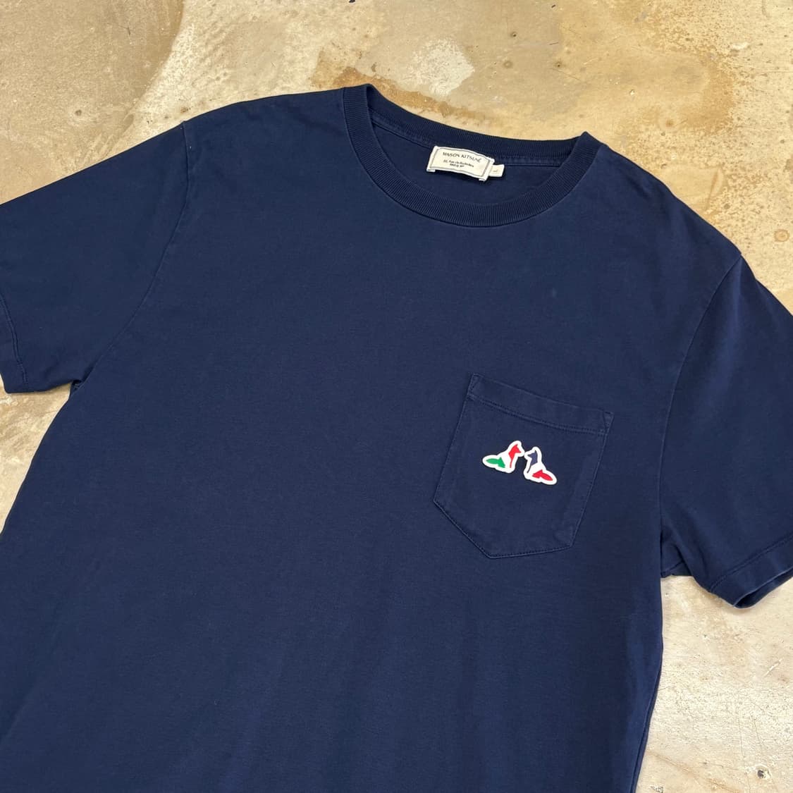 L 메종키츠네 더블폭스 트리컬러 반팔티  상품이미지1