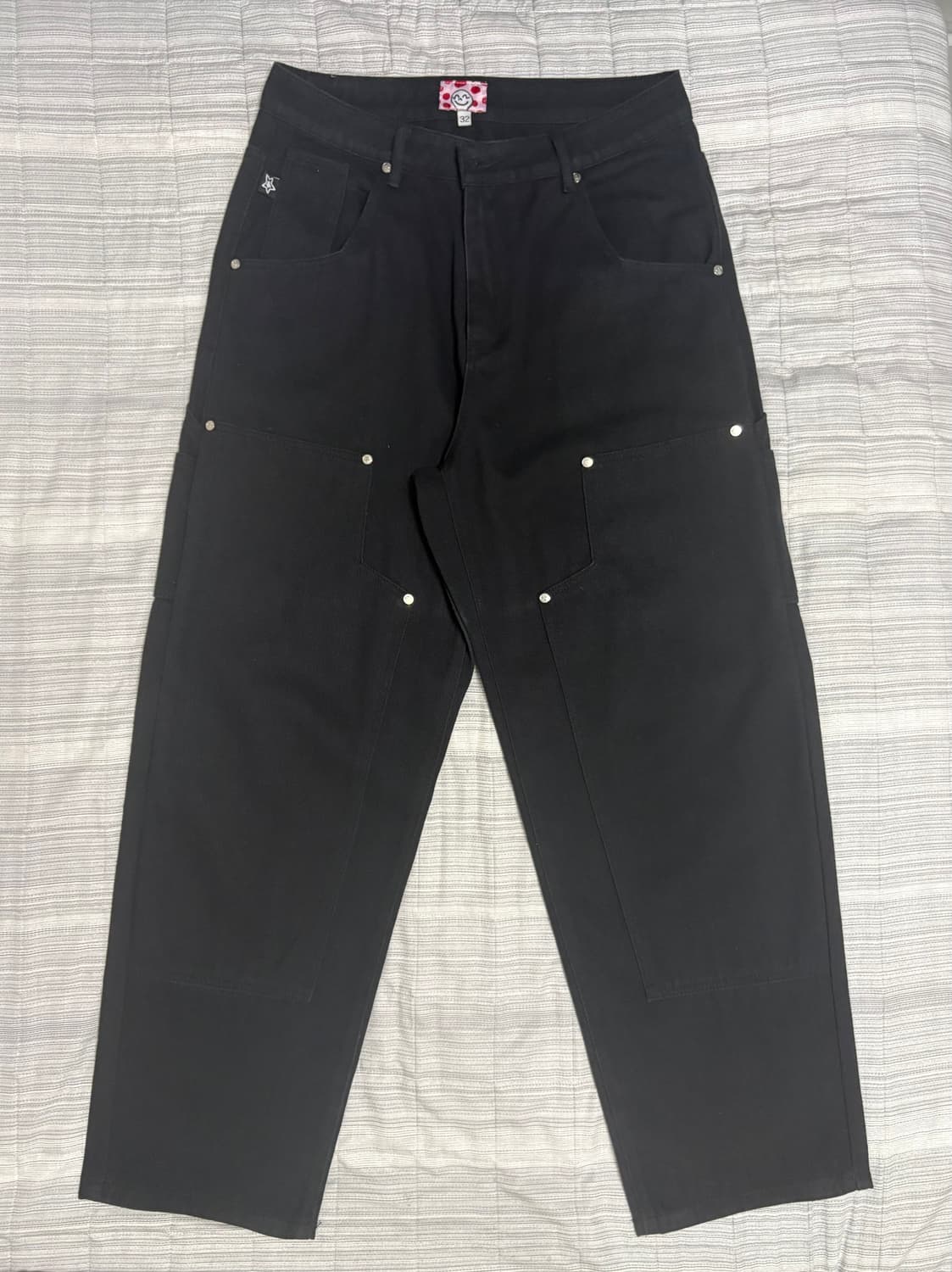 [32] starteam 스타팀 더블 니 팬츠 블랙 상품이미지3