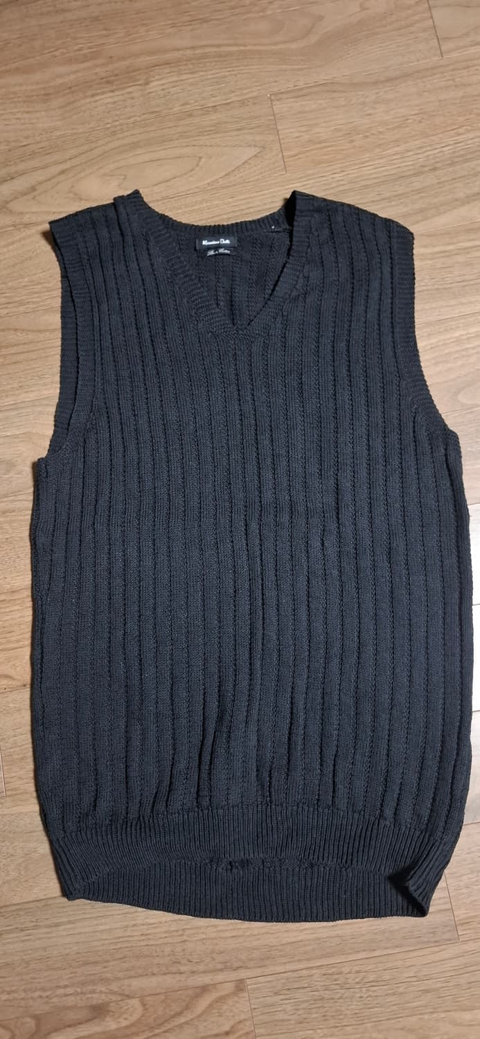 Massimo Dutti 남녀 니트 조끼 블랙 상품이미지2