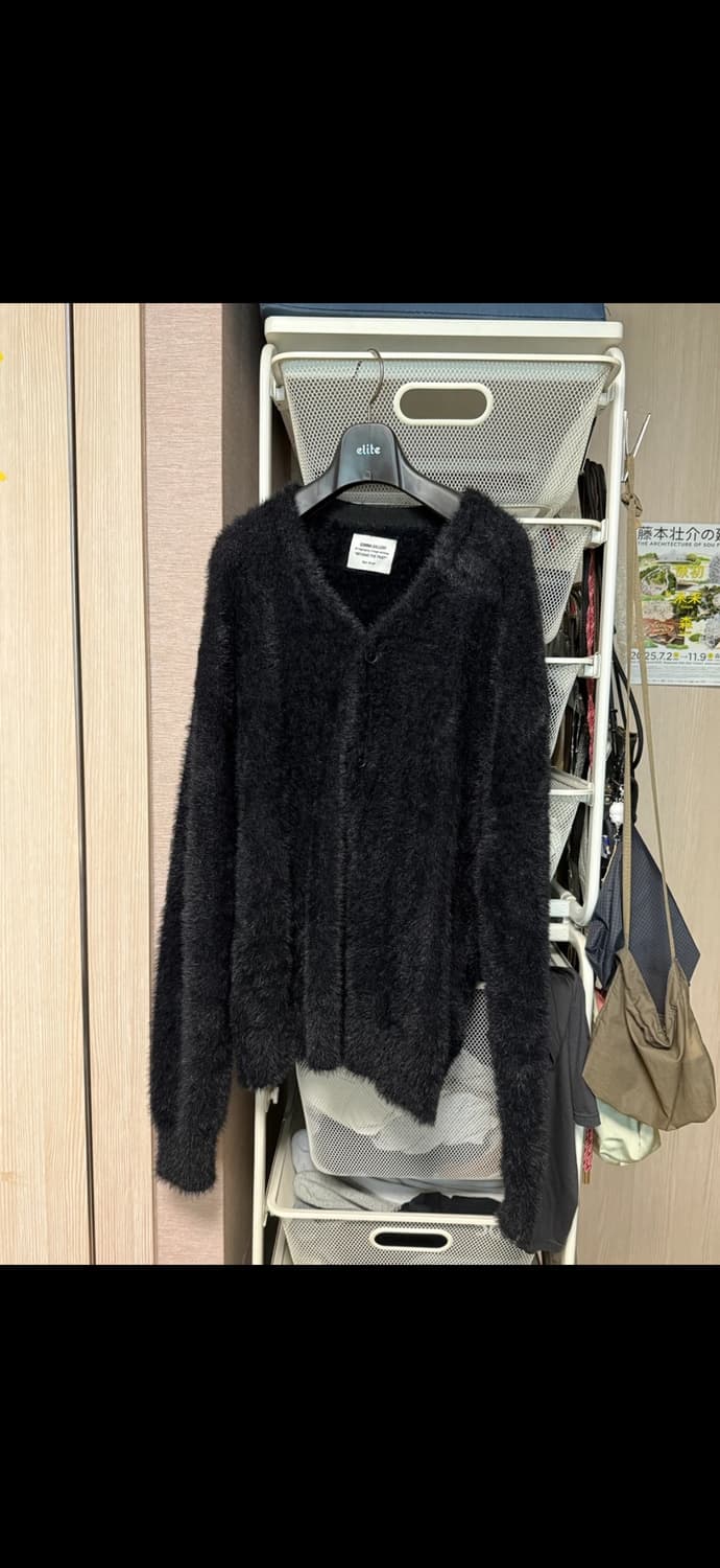 감마갤러리 헤어리 소프트 니트 가디건 블랙 S 상품이미지1