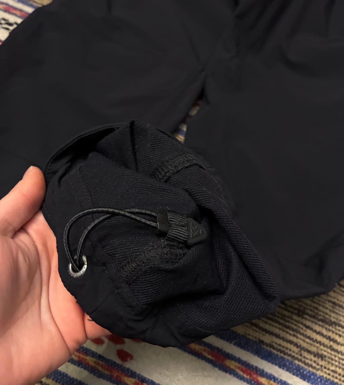 (L)나이키 ACG 썬페어러 트레일 나일론 밴딩팬츠 블랙 상품이미지5