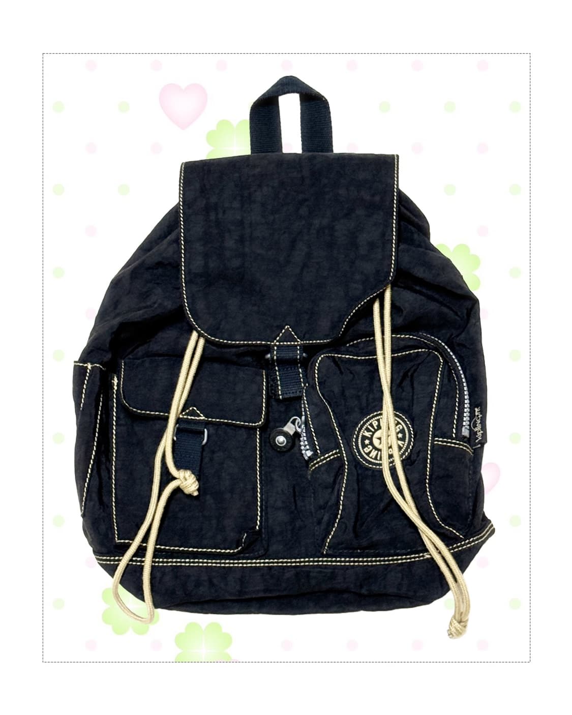 kipling 블랙 복조리 백팩 상품이미지1