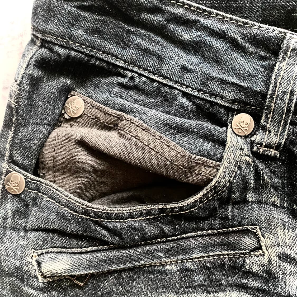 Y2K 해골 팬츠 상품이미지4