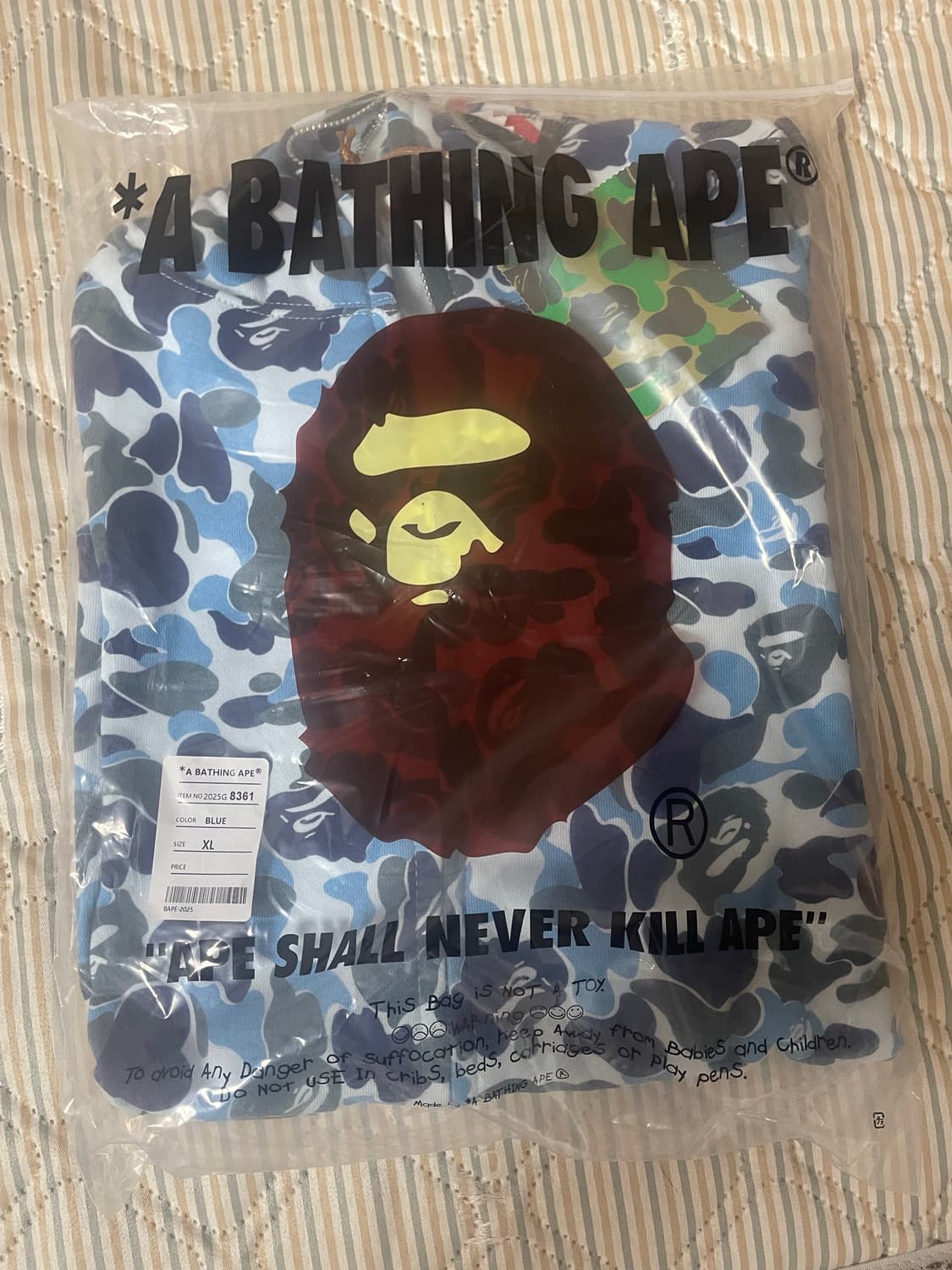 베이프 샤크 후드집업 새상품 m xl 상품이미지1