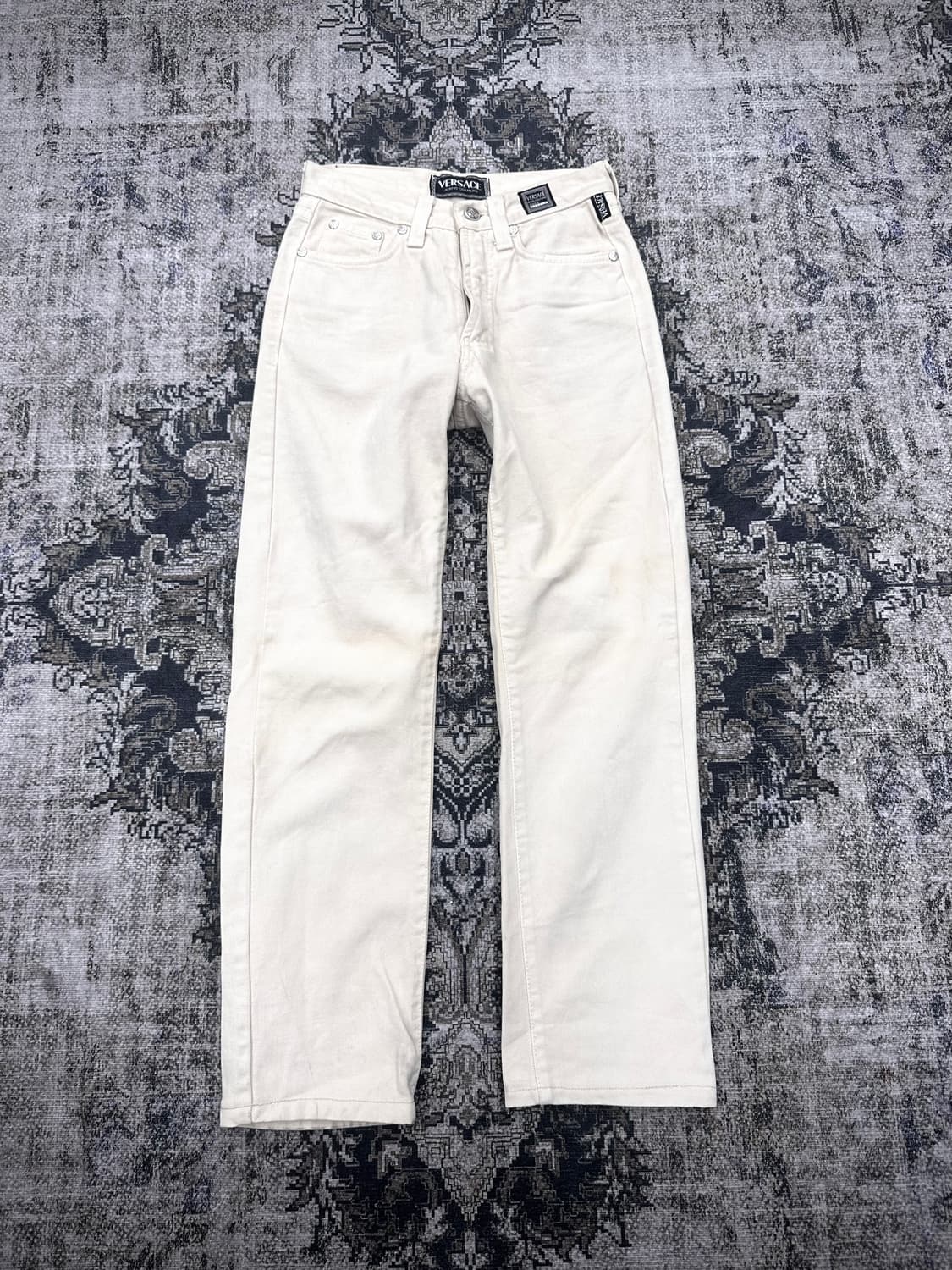 Versace ivory straight pants 상품이미지1