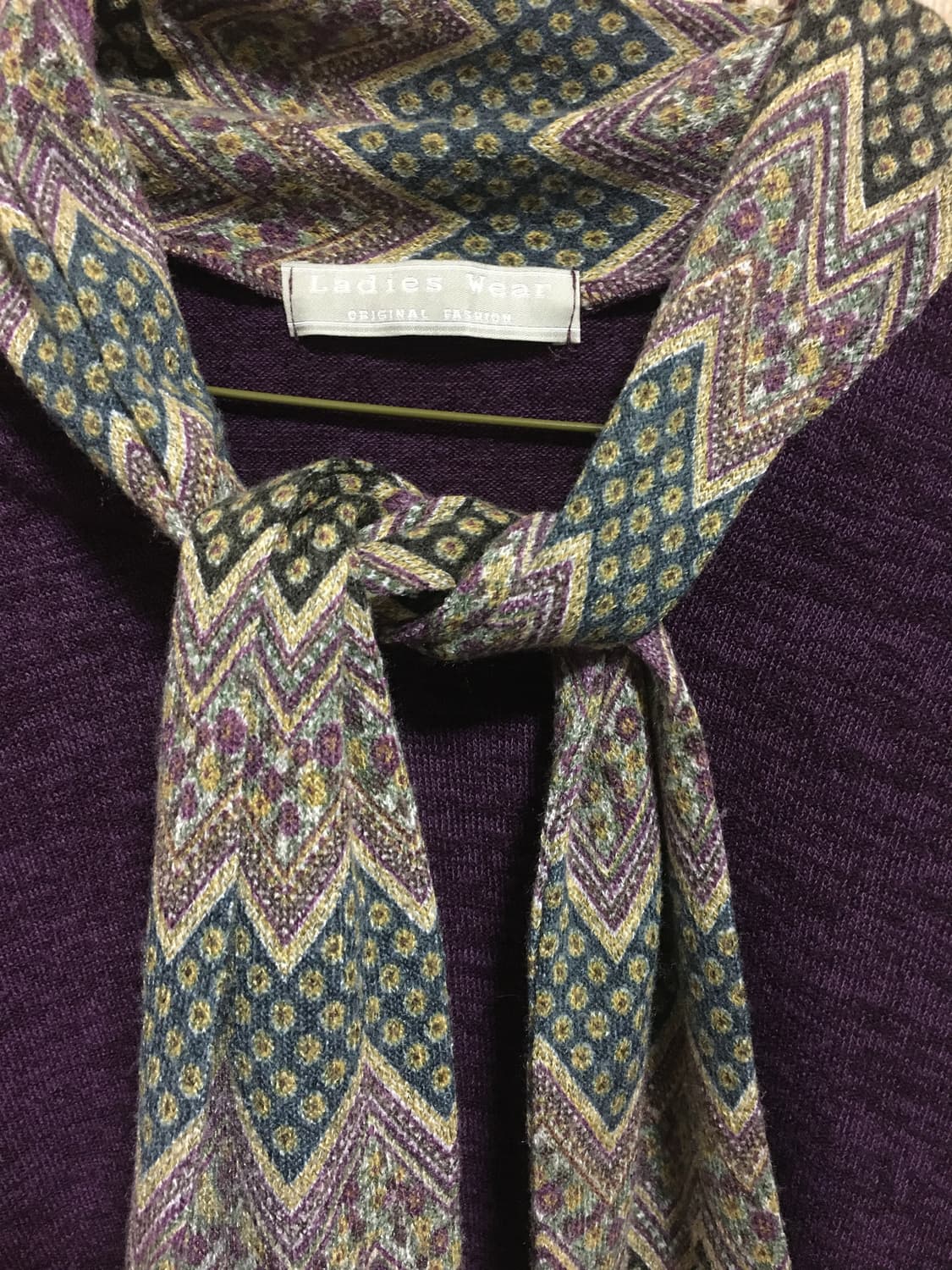 일본 빈티지 퍼플색 니트 상품이미지2