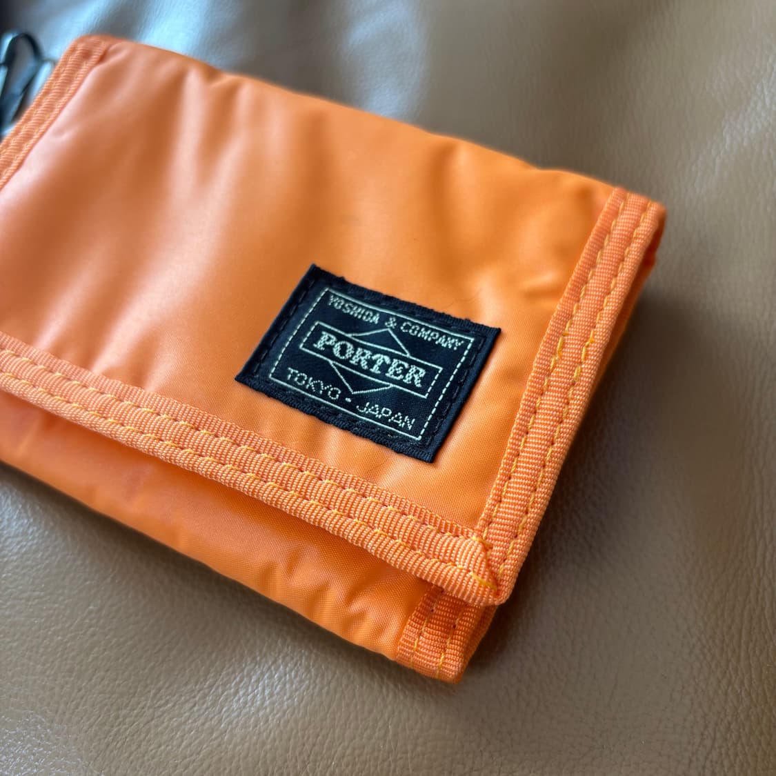 PORTER 포터 캡슐 월렛 지갑 오렌지 (스트랩 포함) 상품이미지2