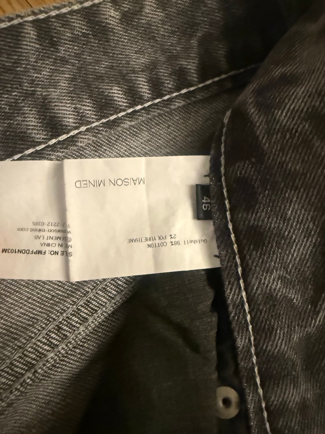 Sharpin denim 바이커진 블랙 M 상품이미지3