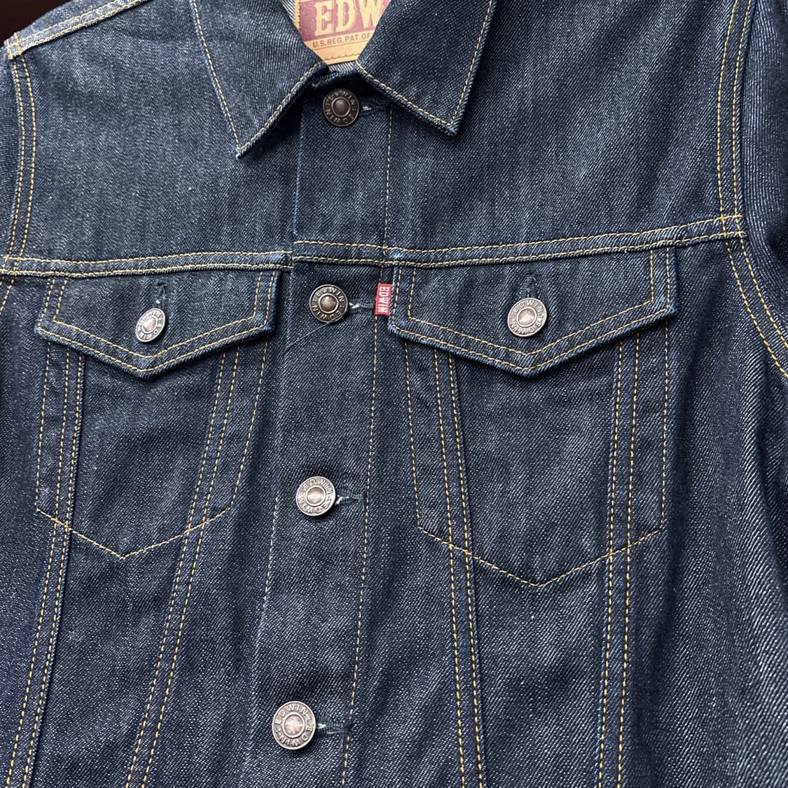 에드윈 46289 타입3 원워시 리지드 데님 트러커 자켓 N1089 상품이미지6