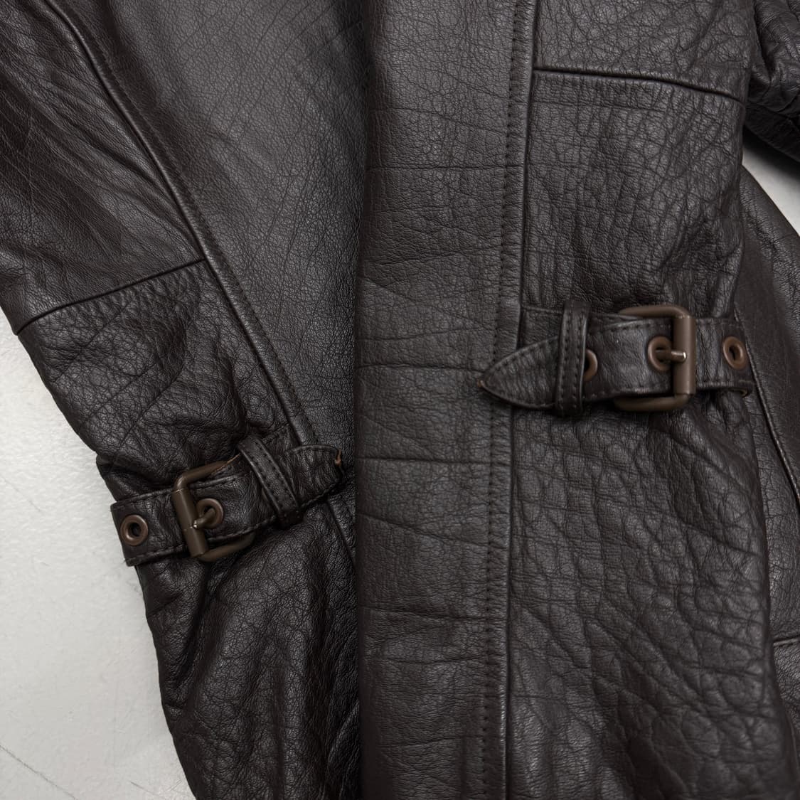 JPN 제팬 카우스킨 바이커 소가죽 리얼레더 가죽자켓 상품이미지6