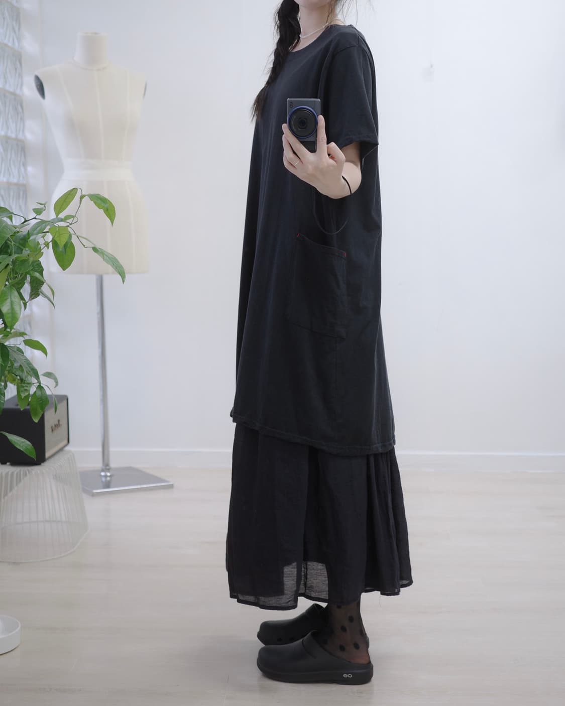Presenten black mori one-piece 상품이미지5