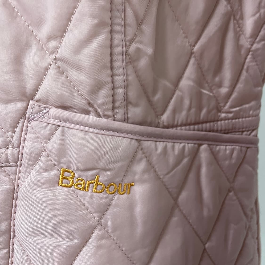 바버 퀄팅 자켓 핑크 새상품 34(W) 상품이미지4