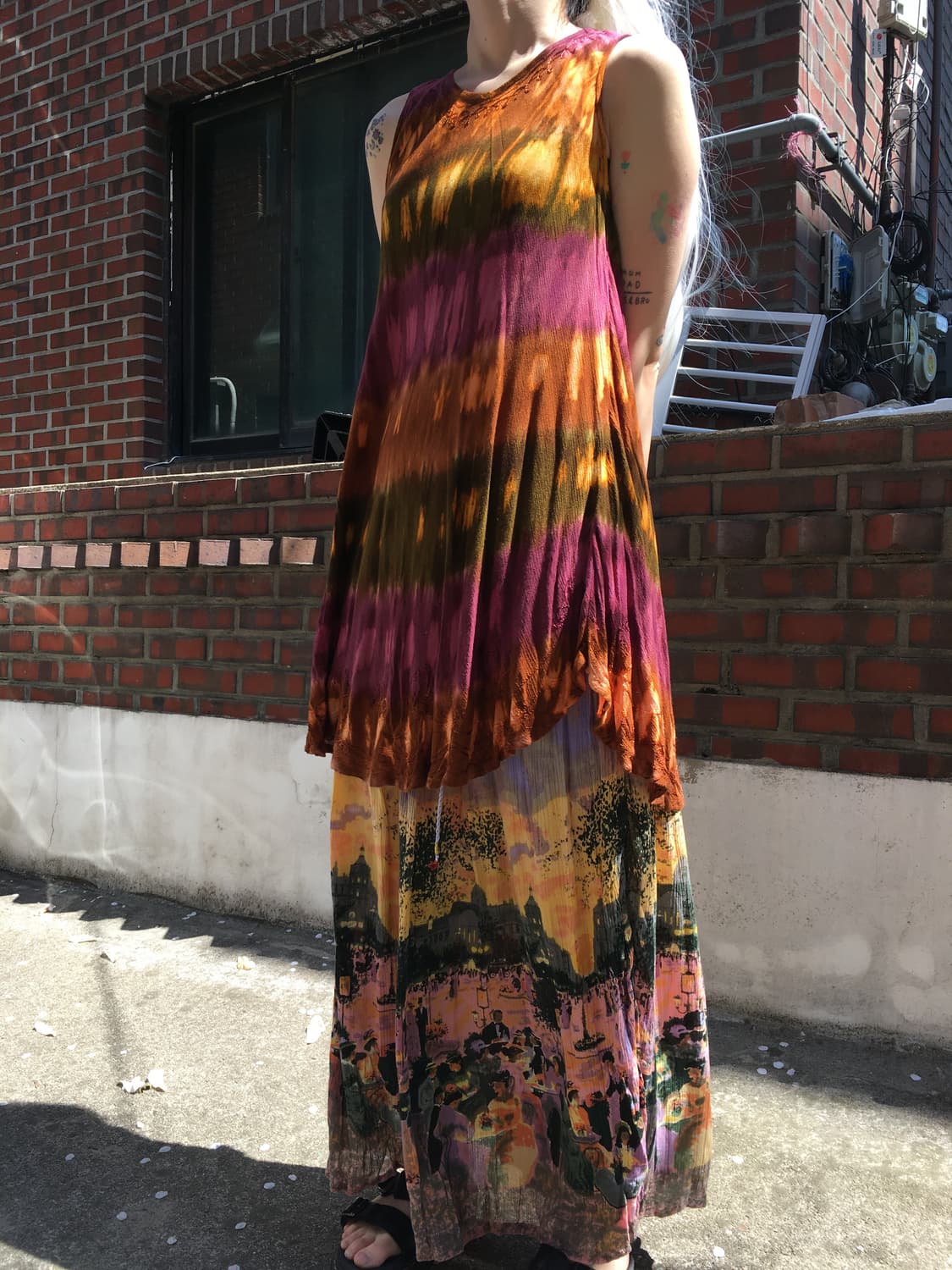 히피 타이다이 원피스 상품이미지1