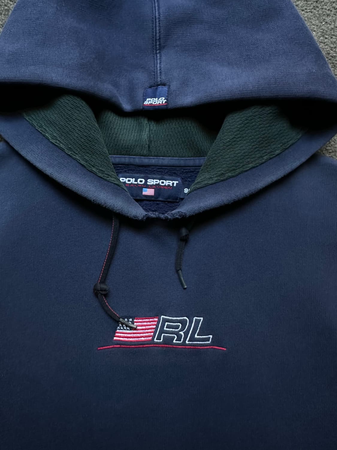 폴로 스포츠 랄프로렌 네이비 후드티 90 [M] 상품이미지2