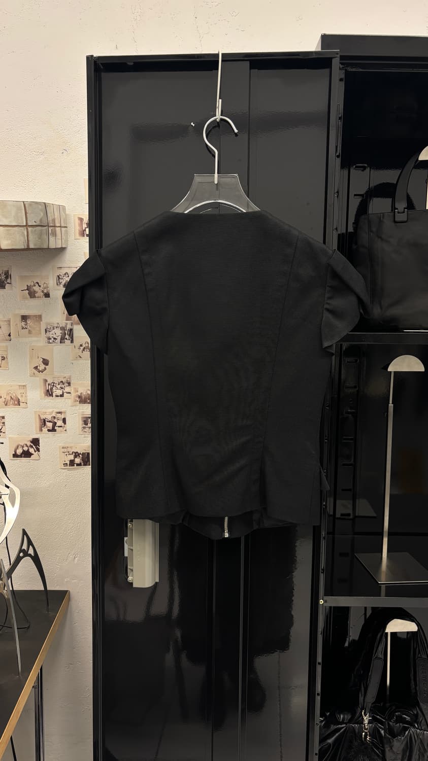 MOSCHINO ribbon sleeve cropped jacket 상품이미지5