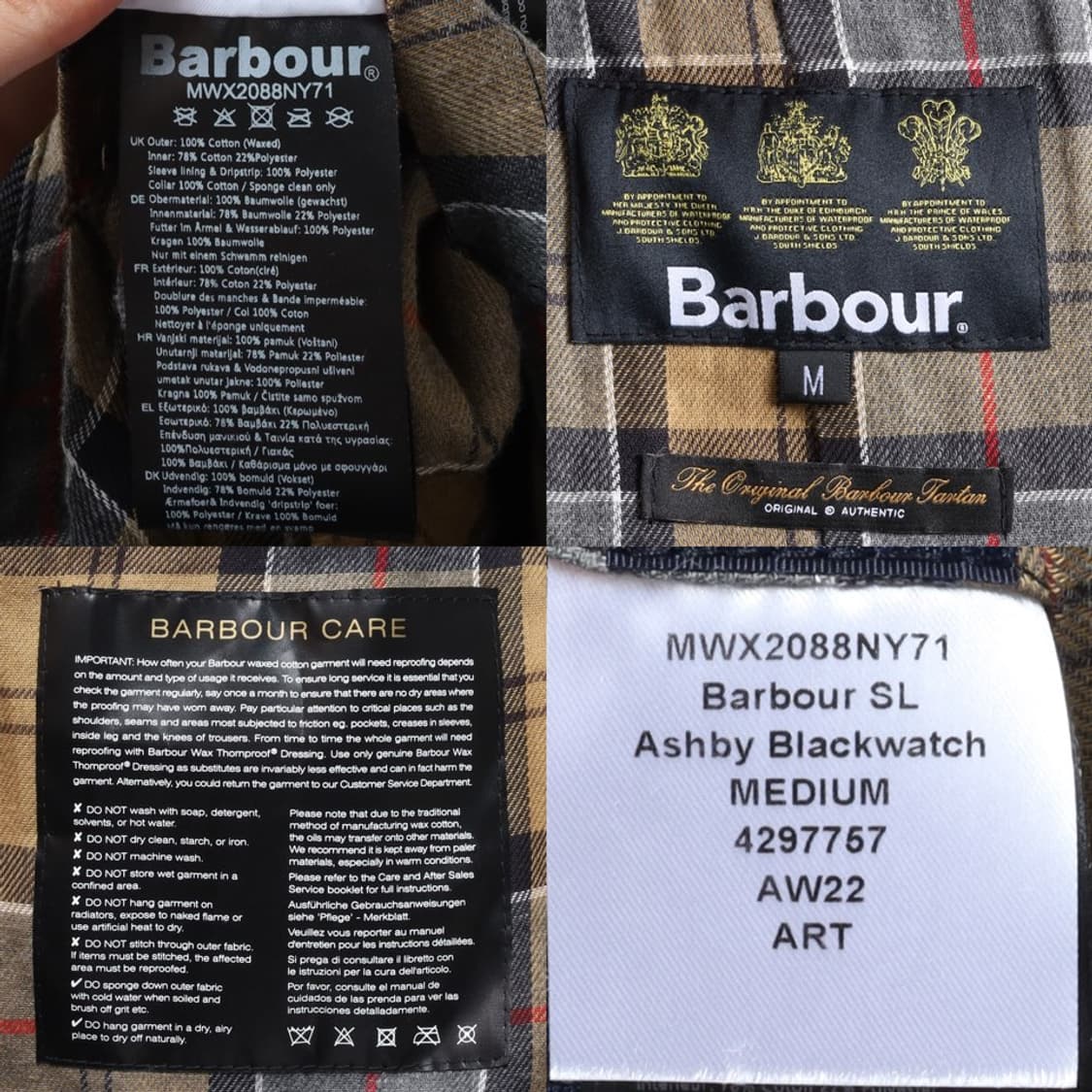 바버 Barbour Ashby Wax Jacket

 상품이미지8