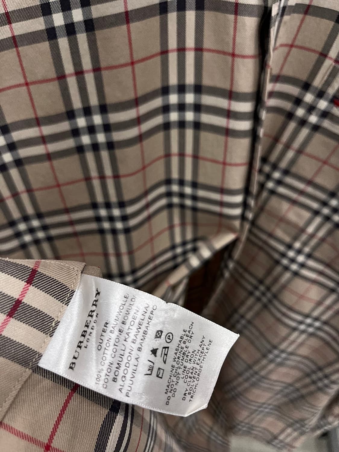 105) 버버리 모카베이지 체크셔츠  상품이미지6