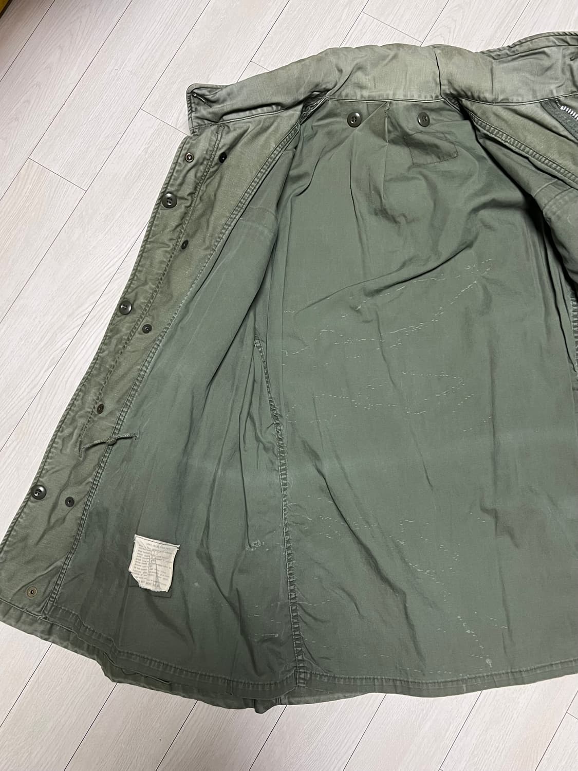 US ARMY 야상 M65필드자켓 세이지그린 M사이즈추정 상품이미지6