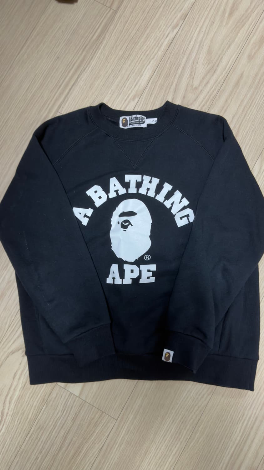 정품/베이프 키즈 150 컬리지 맨투맨 급처 상품이미지1