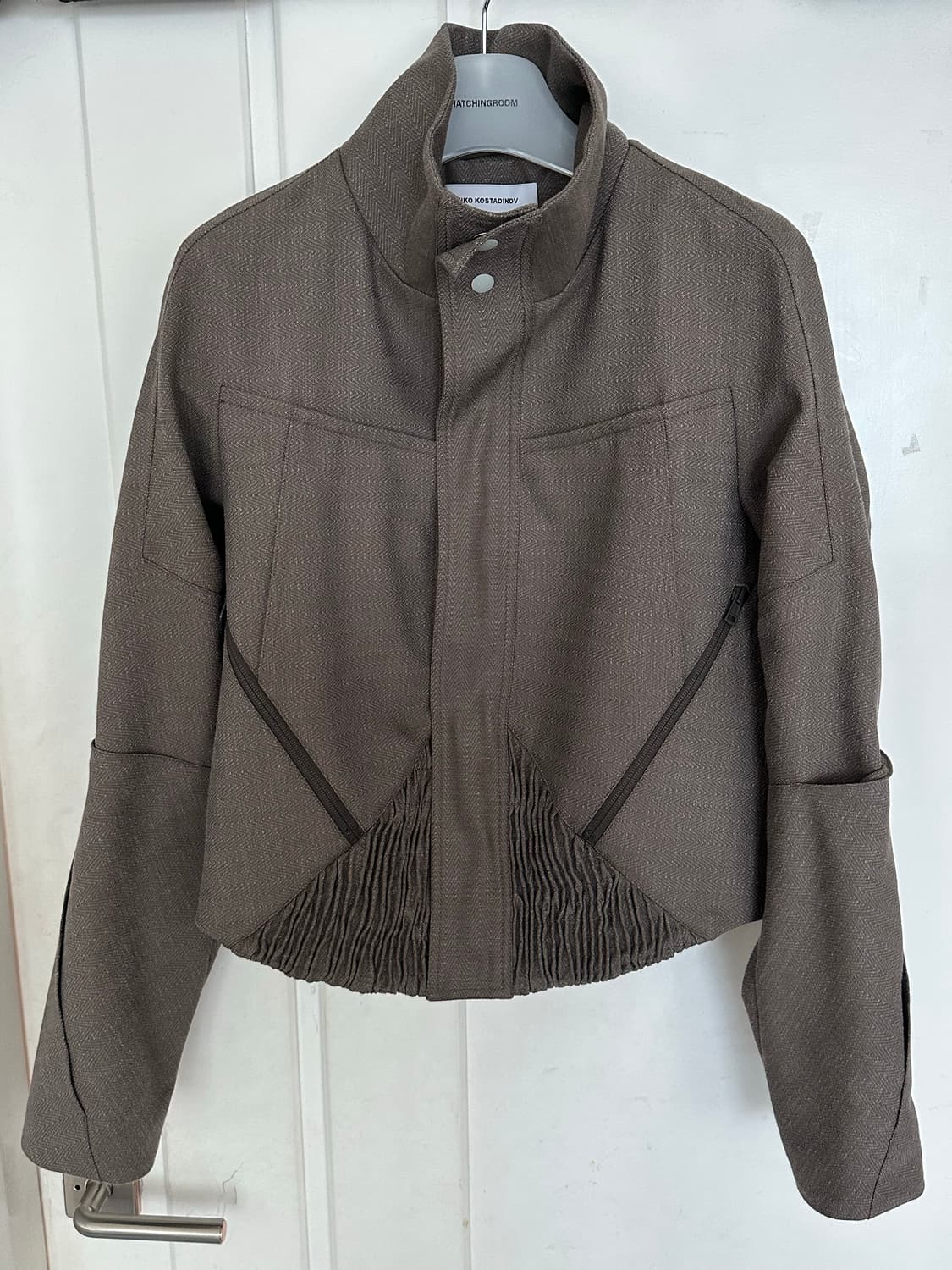 키코 코스타디노브 25SS 자파 크롭 자켓 브라운 48 상품이미지1