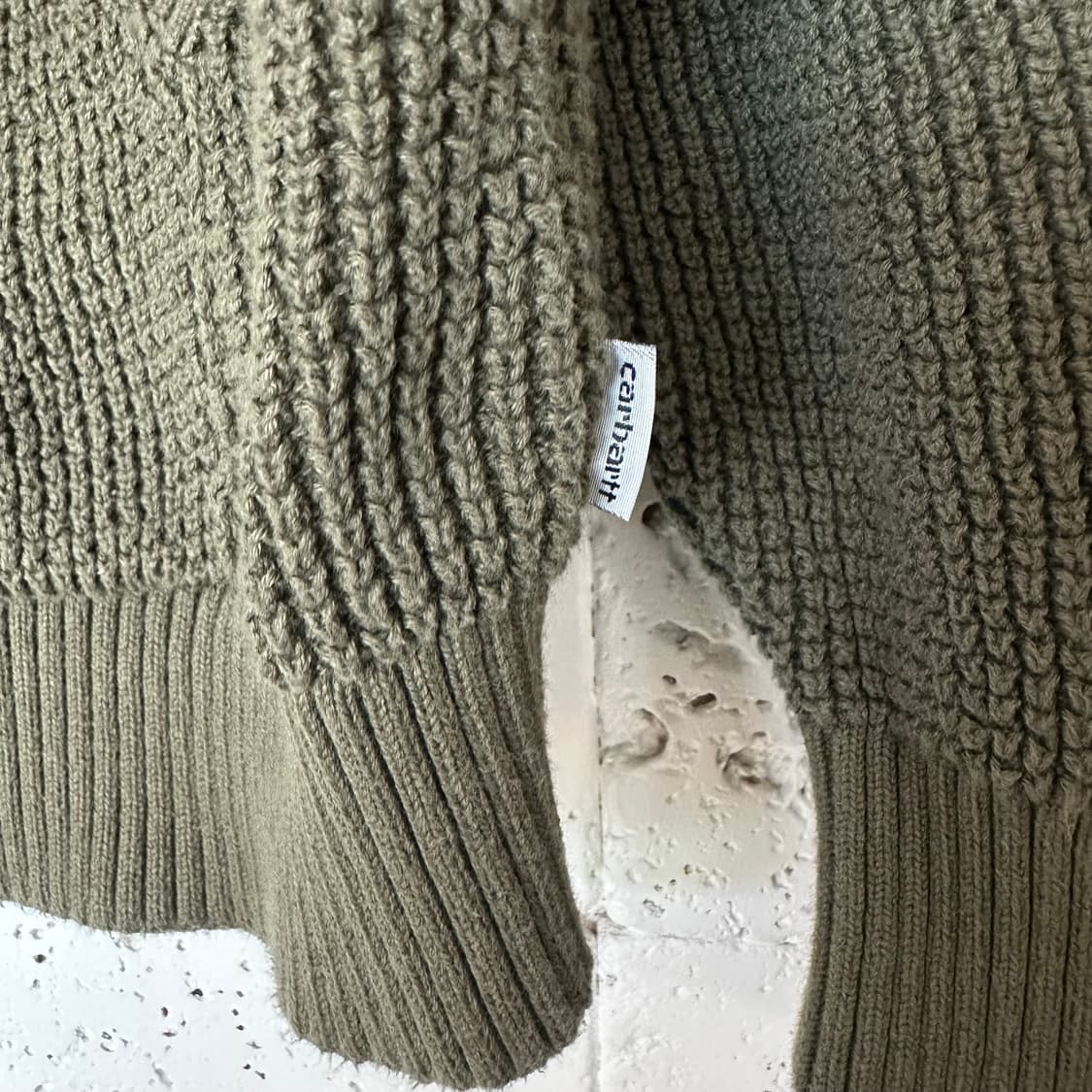 M 칼하트 wip 니트 후드 집업 상품이미지3