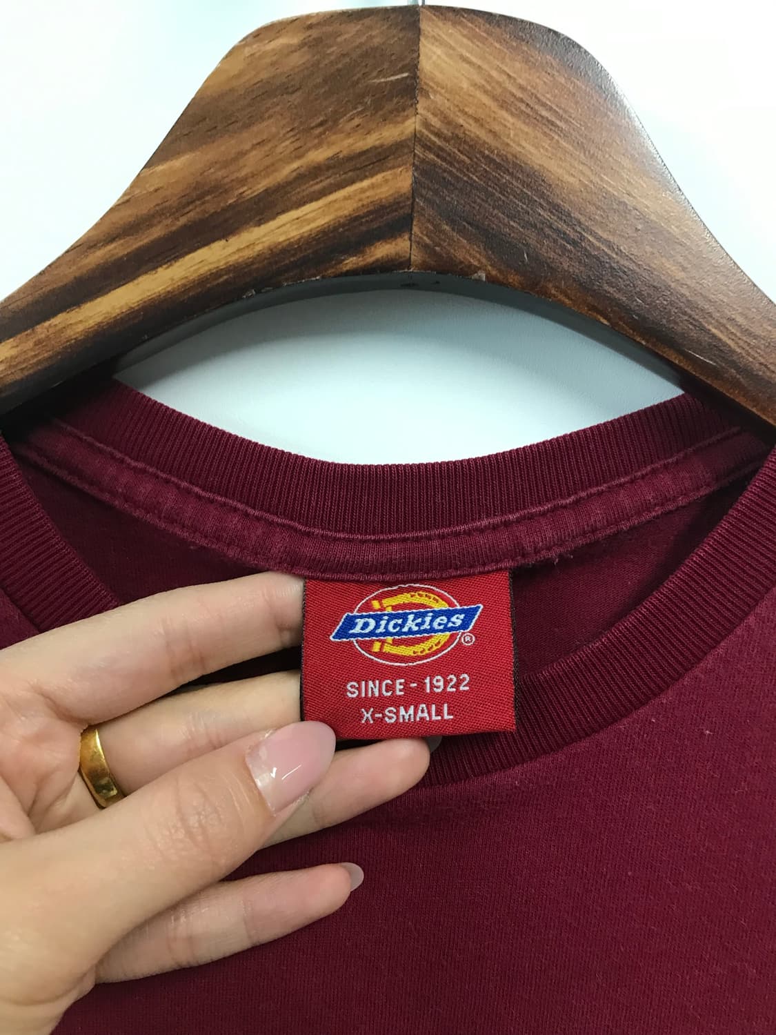 디키즈 y2k 와투케 버건디 반팔 티셔츠 상품이미지6