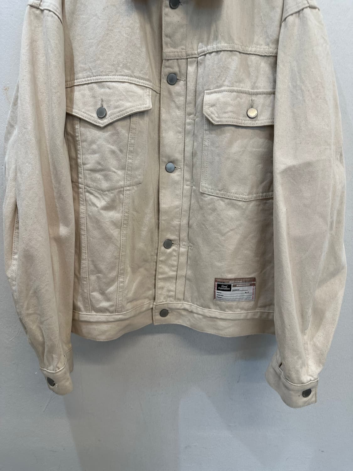 Gu x mihara yasuhiro natural trucker 상품이미지3