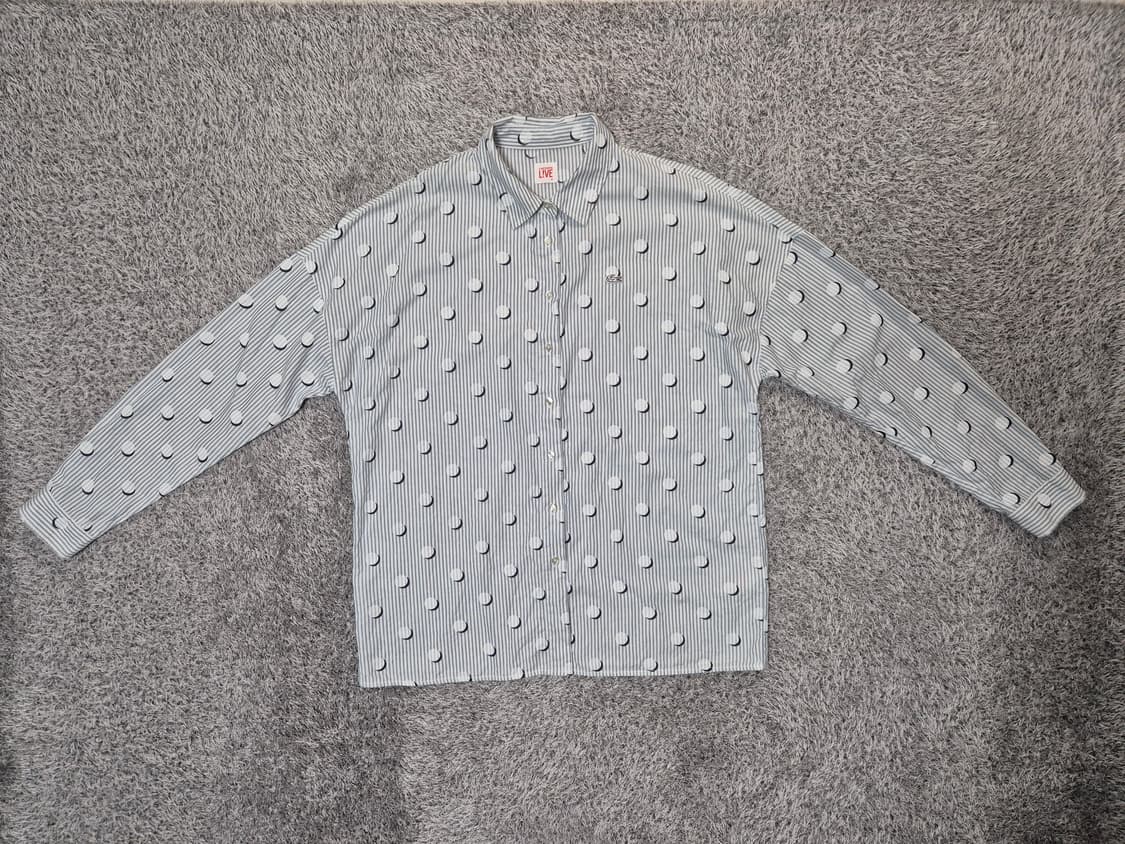 라코스테 여성 스트라이프 셔츠 M(95) 상품이미지1