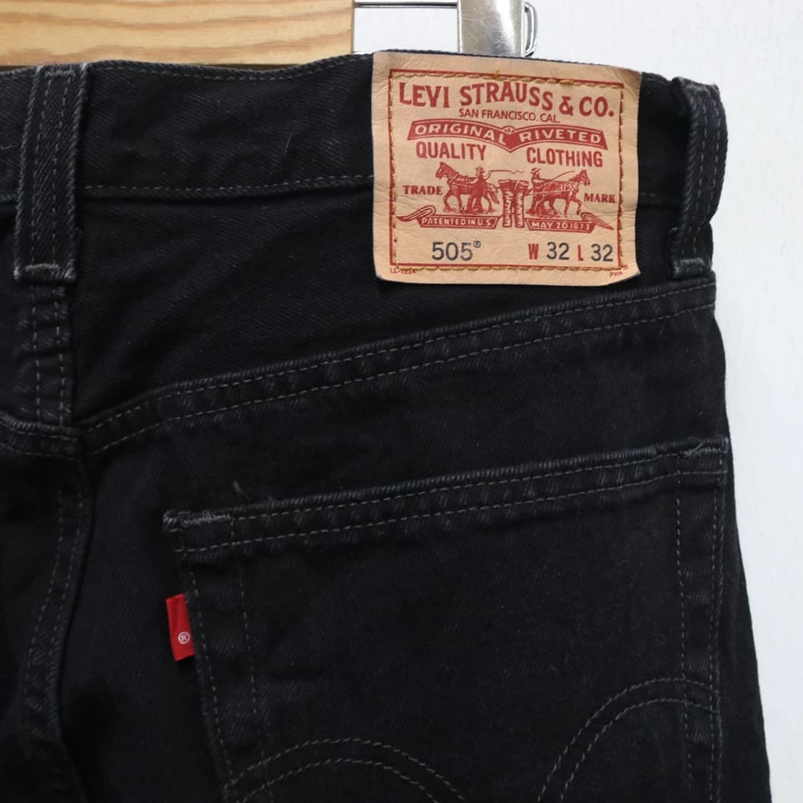 00'S LEVI'S 505 흑청 데님 팬츠 60071 상품이미지8