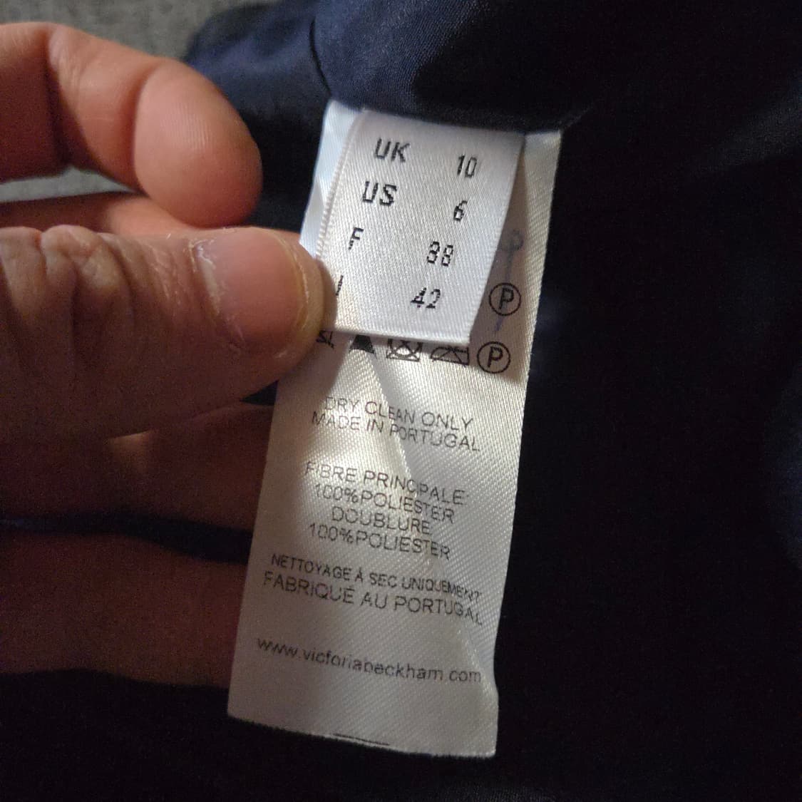 빅토리아베컴 캣 스커트 치마 다크네이비 상품이미지5