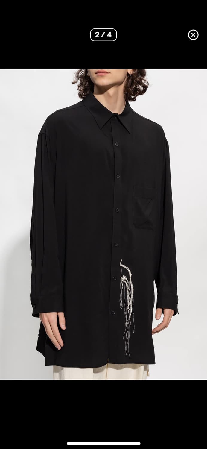 요지야마모토 레이온 자수 셔츠 구해요 상품이미지2