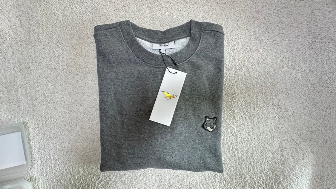 메종키츠네 그레이 폭스 헤드 맨투맨 L 상품이미지4