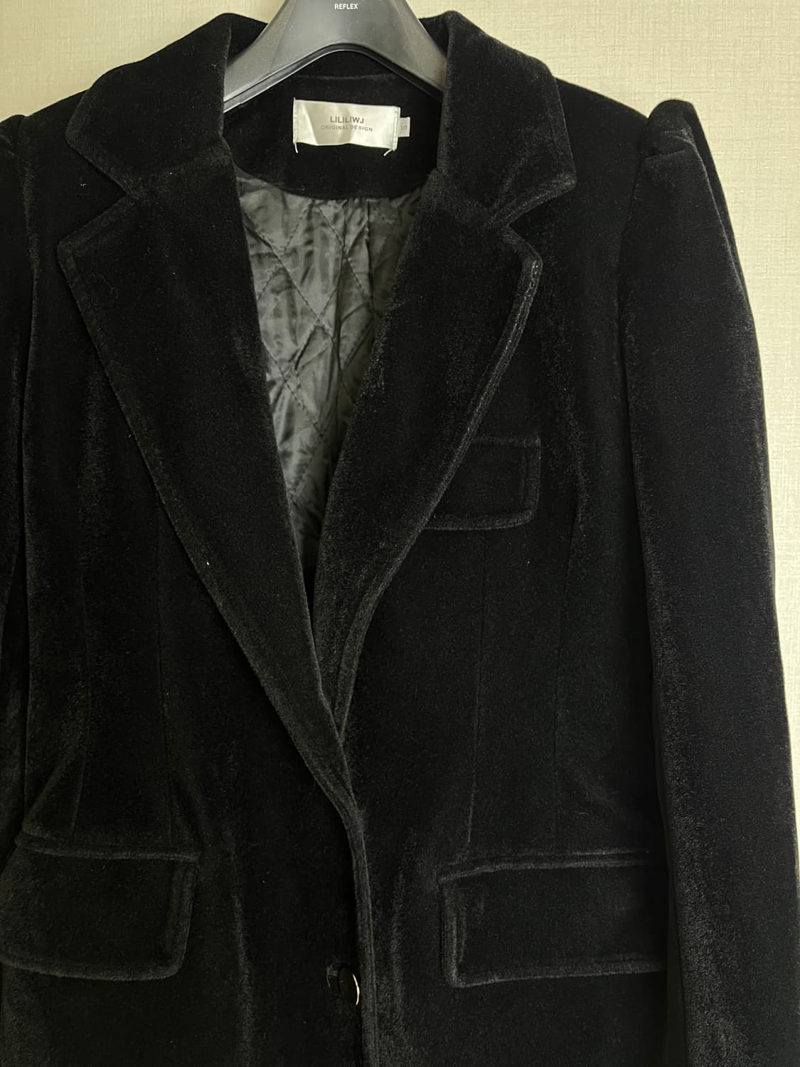 [S] 벨벳 여성 코트 상품이미지5