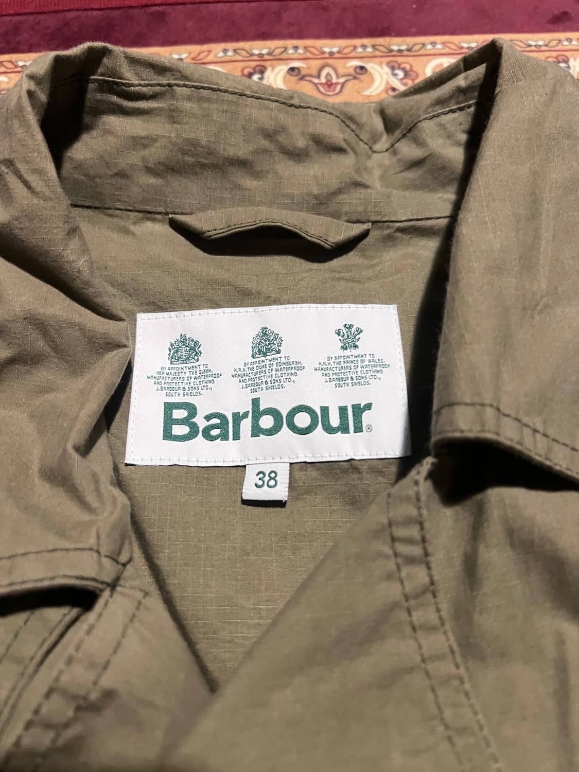 Barbour 바버 밀리터리 벨티드 필드 코트 상품이미지3
