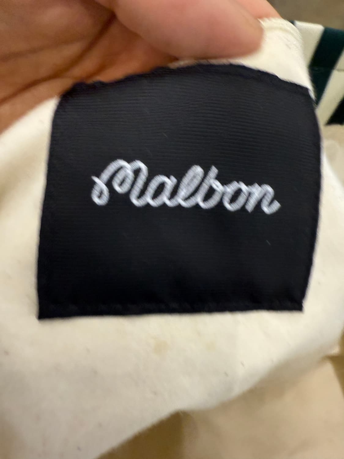 말본 골프 스트라이프 토트백 그린 상품이미지6