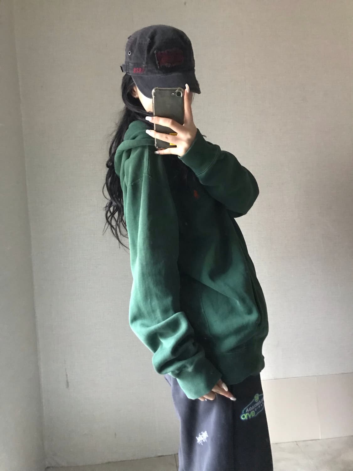 폴로 그린 후드집업 상품이미지5