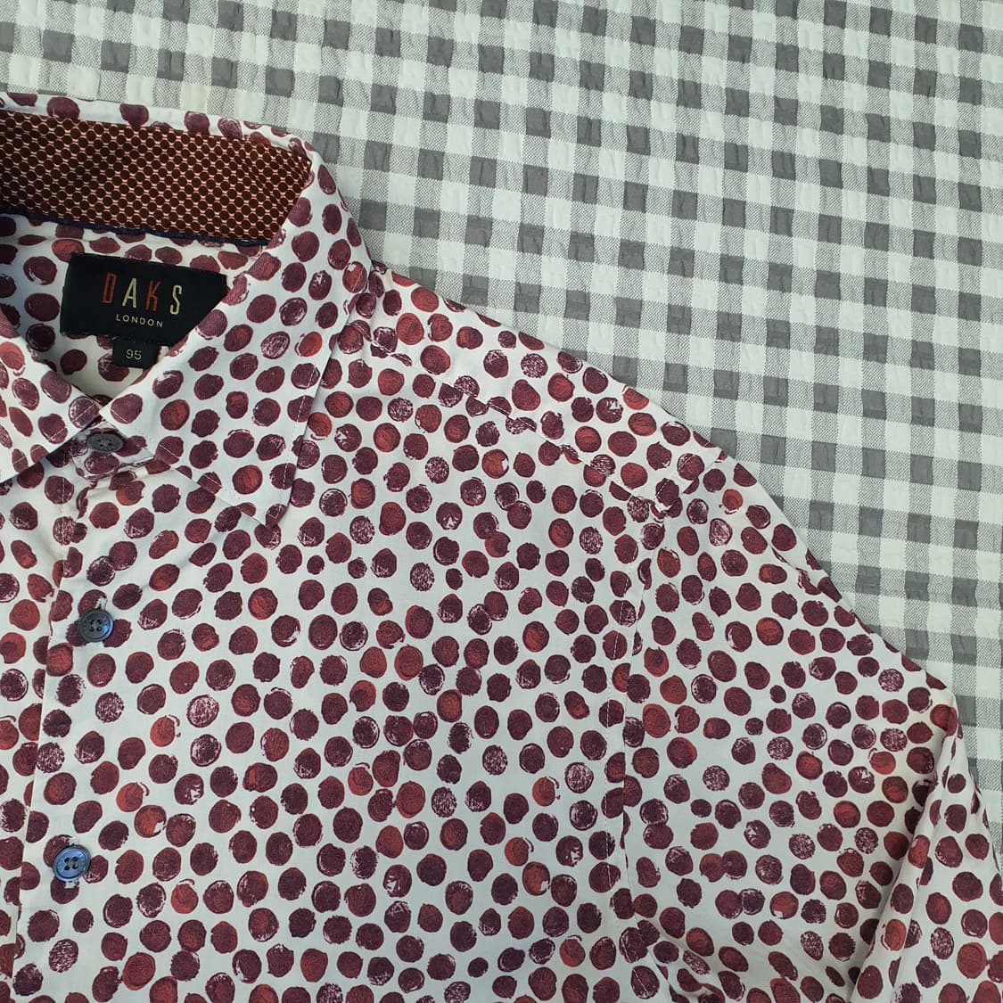 닥스 도트 긴소매 셔츠 남자95 상품이미지3