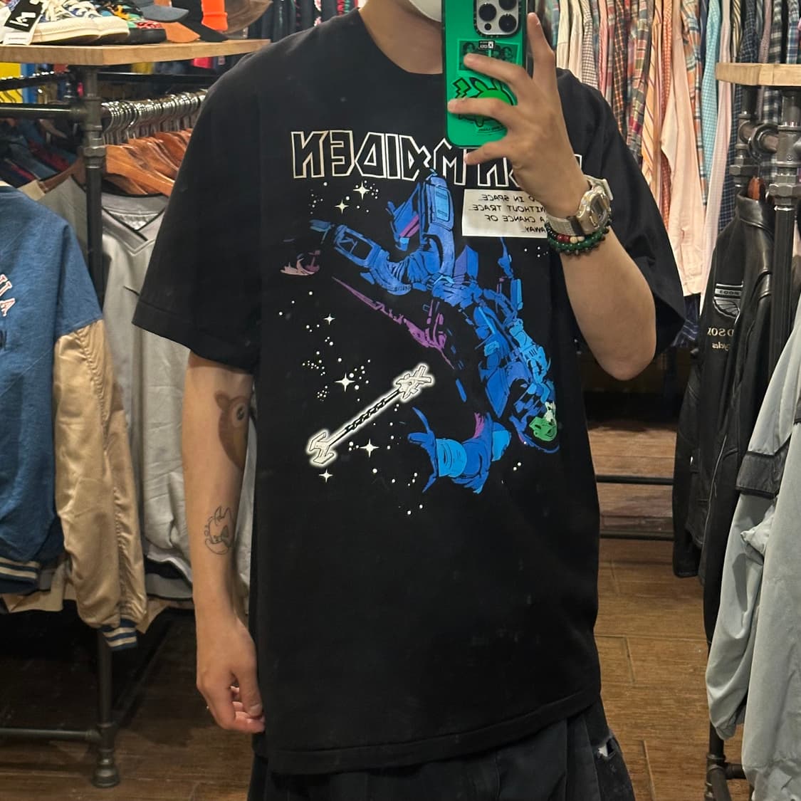 [HI] 빈티지 락 반팔티 블랙 상품이미지4