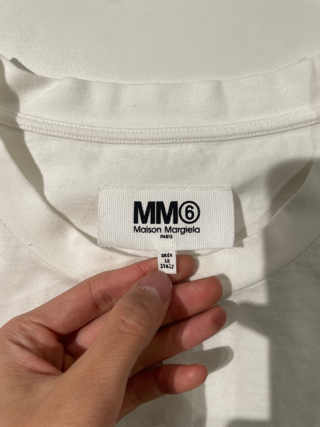 mm6 메종 마르지엘라 화이트 리버스 코튼 하프 롱 원피스 상품이미지7