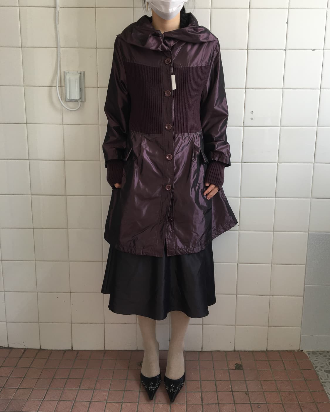 Thick neck line point glossy jacket 상품이미지7