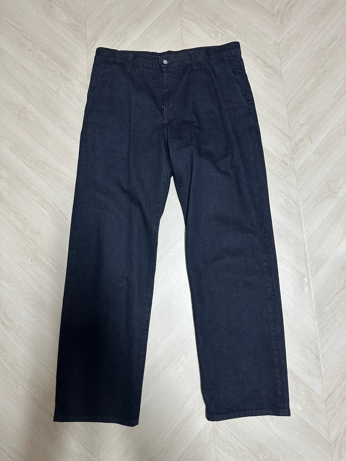 포터리  코튼 헴프 원워시드 스트레이트 데님 상품이미지1