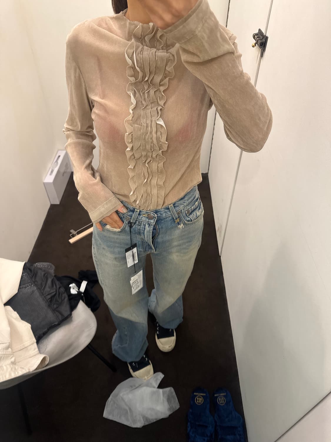 스탠드얼론 망사프릴블라 상품이미지5