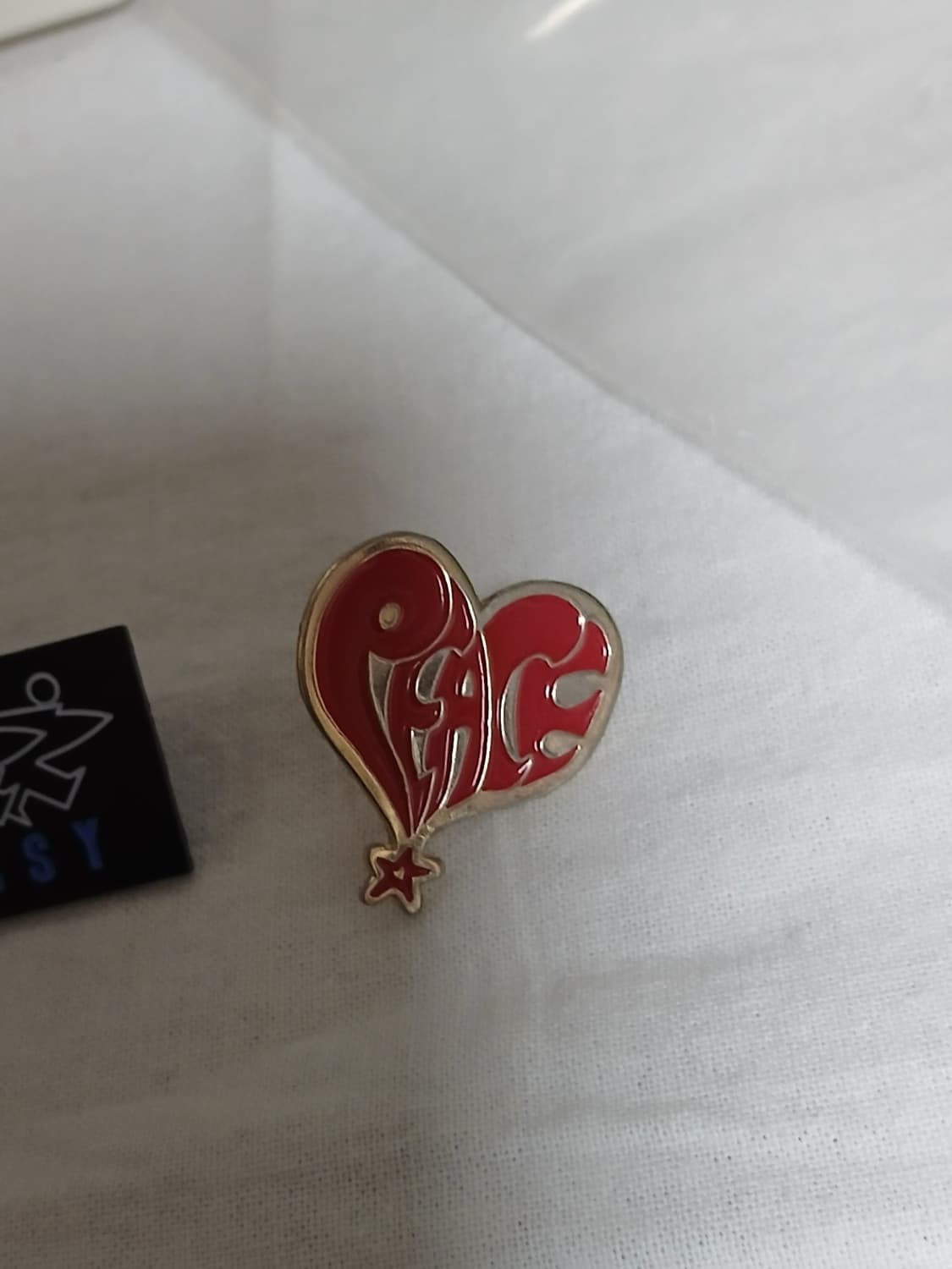 스투시 하트 PEACE 뱃지 상품이미지2