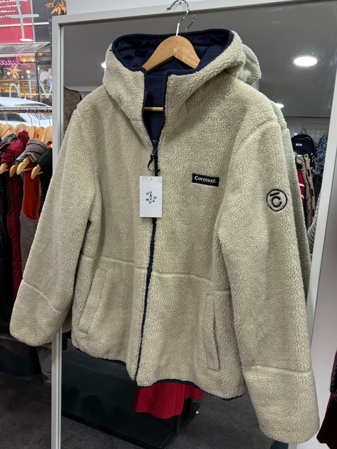 커버낫 리버시블 플리스 자켓 상품이미지3