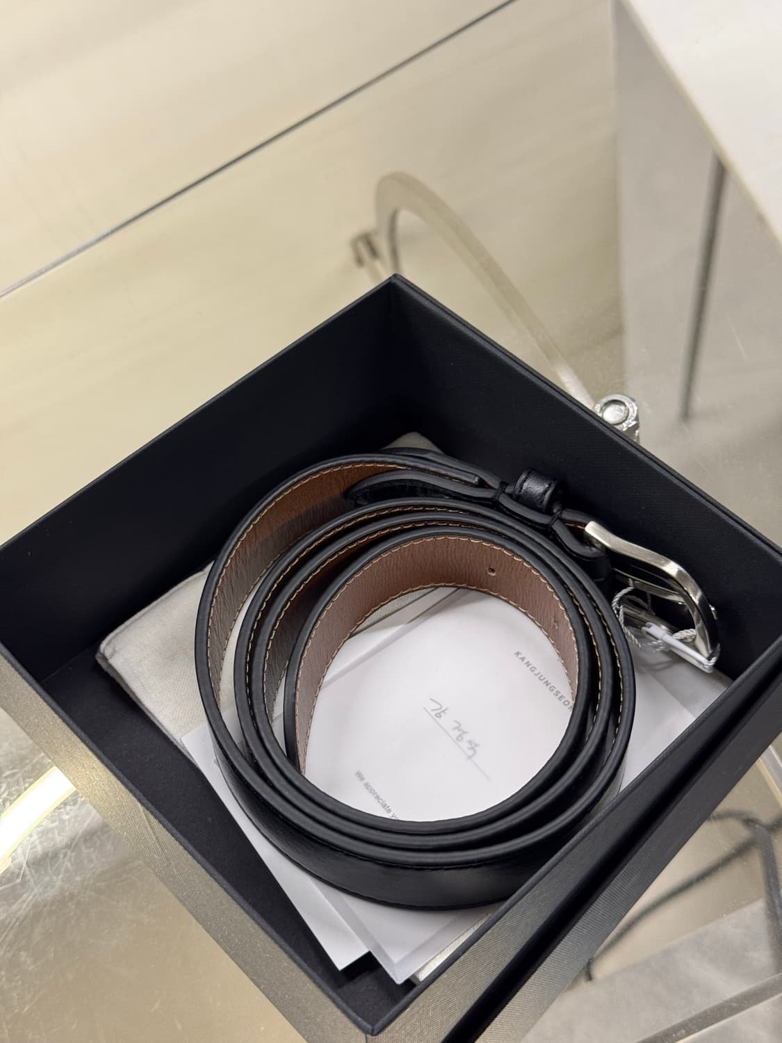 강정석 레더 벨트 상품이미지3