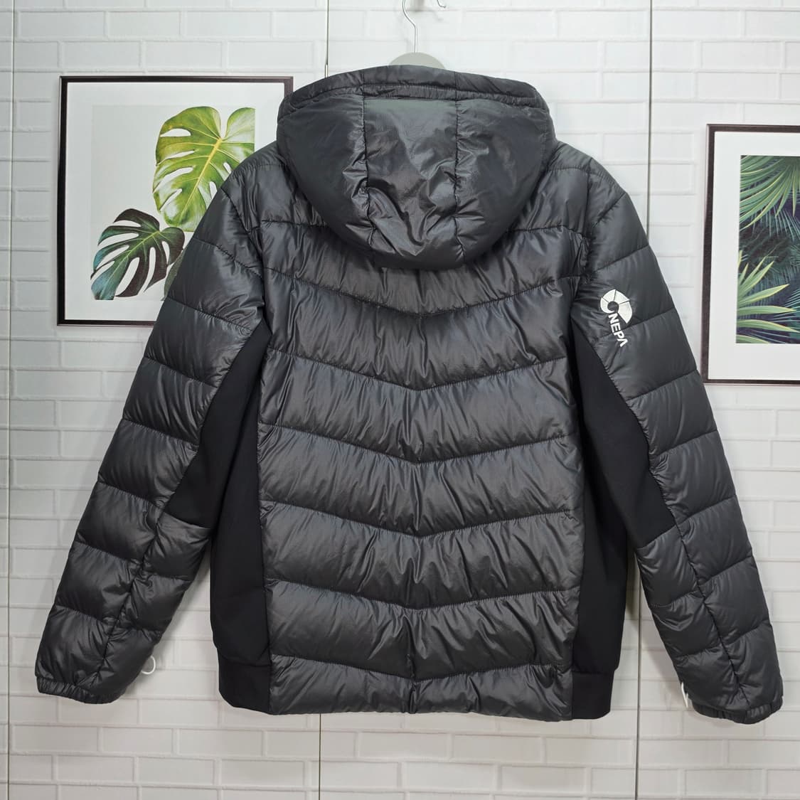 네파 거위털 후드 패딩 자켓 점퍼 집업 XL 105사이즈 새상품급 상품이미지8