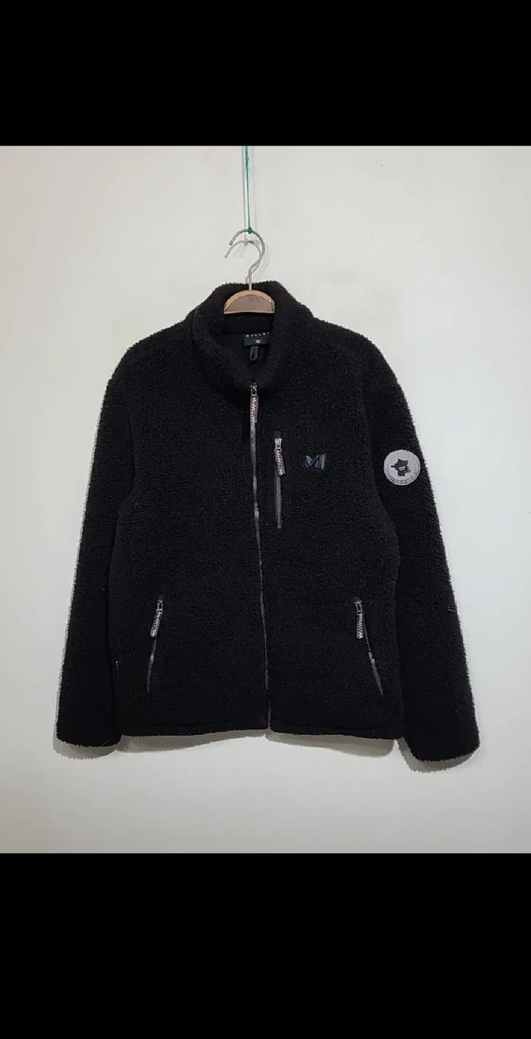 (100) 밀레 후리스 점퍼 블랙 뽀글이 플리스 자켓  상품이미지1