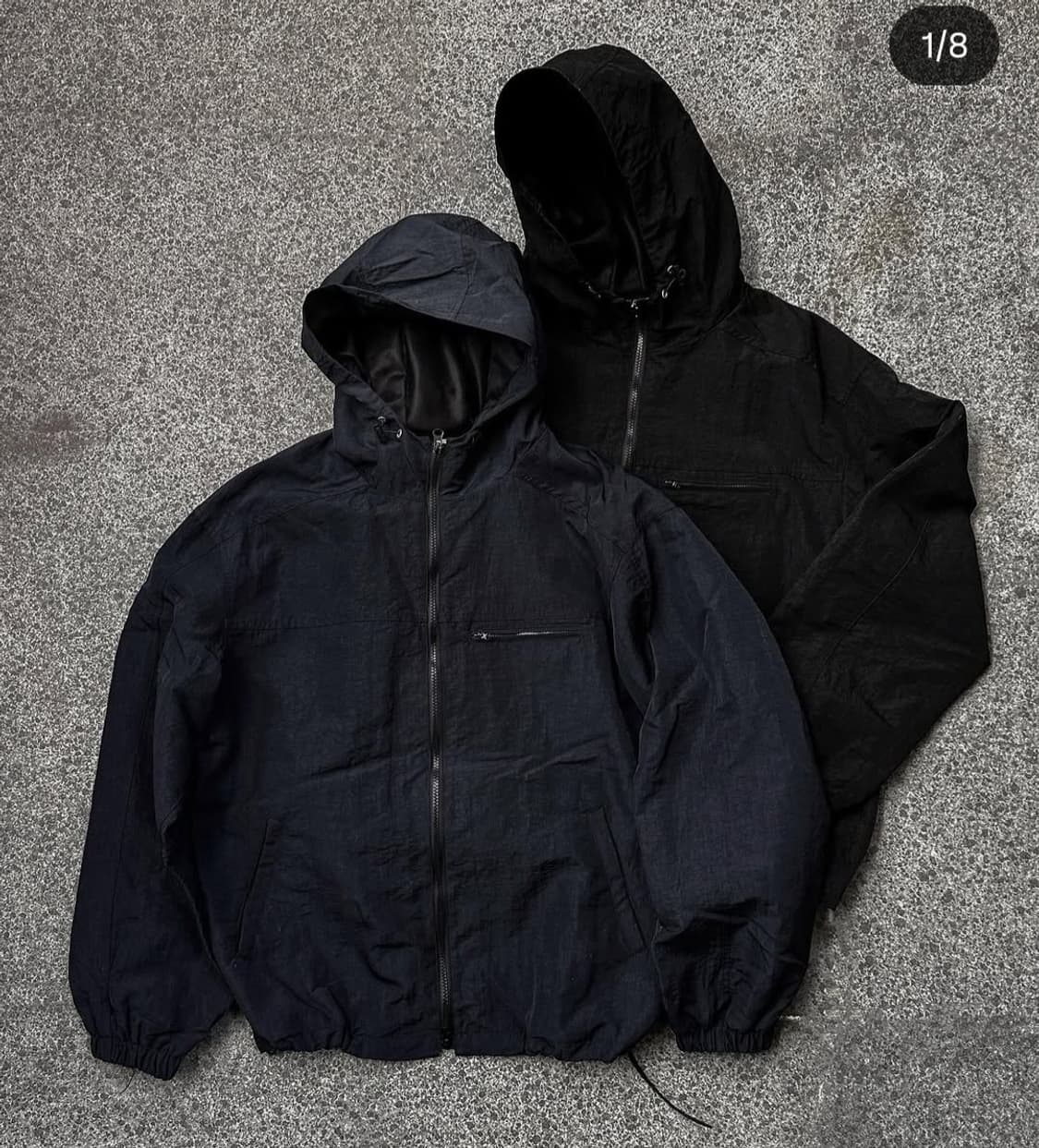 [시도] 나일론 바람막이 블랙 3사이즈 상품이미지1