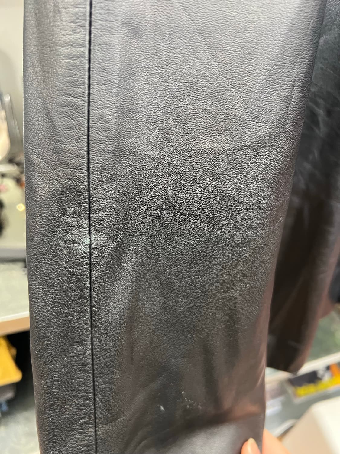 Reversible Leather Jacket – Black 상품이미지6